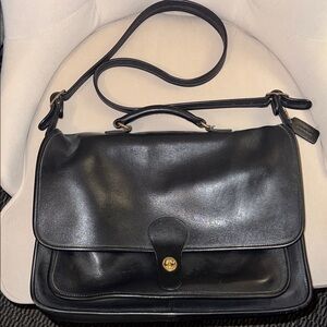 Coach Black Leather Crossbody Bag